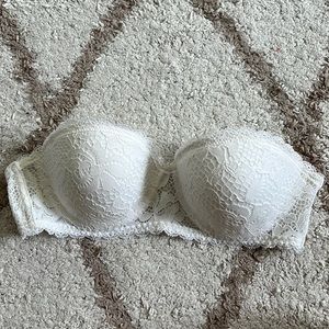 White Lace Bandeau Bra